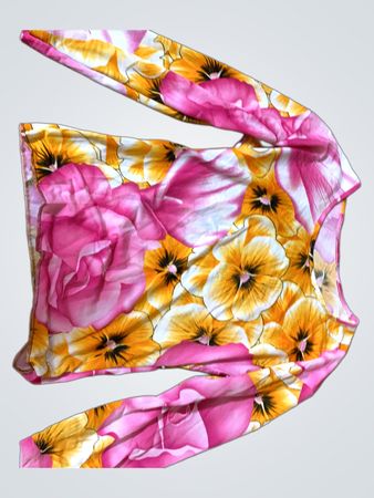 Langarm-Blumenmusterhemd