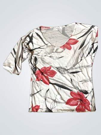 Sui Collection Floral Print Top