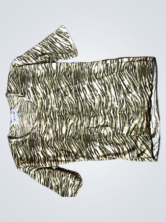 BOGUAR Zebra Print Long Sleeve Top