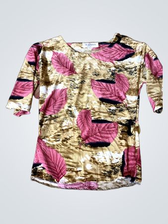IN SONNIA Damen Top mit Blattdruck