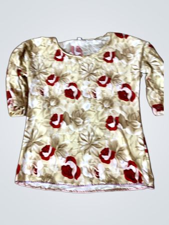 Damen Langarmshirt mit Blumenmuster