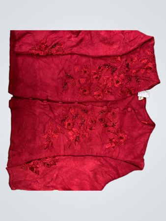 Red Floral Scarf