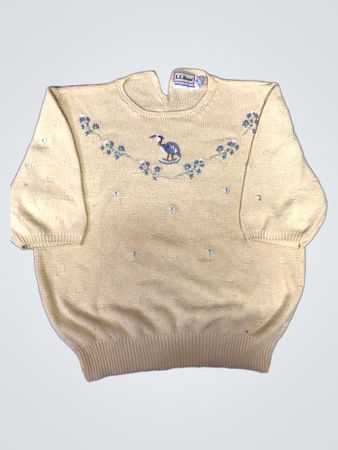 L.L.Bean Yellow Knit Sweater