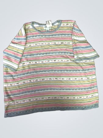 Alfred Dunner Striped Casual Top