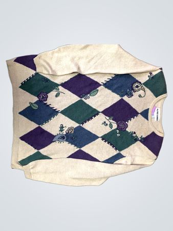 Argyle Pattern Sweater