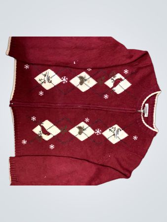 Hannah H® Maroon Knit Vest