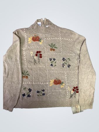 alfred dunner Embroidered Sweater