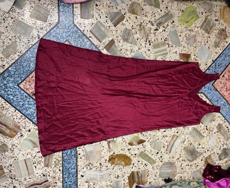 Maroon Silk Garment