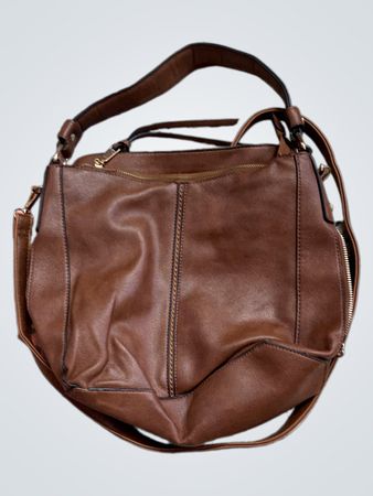 Braune Lederhandtasche
