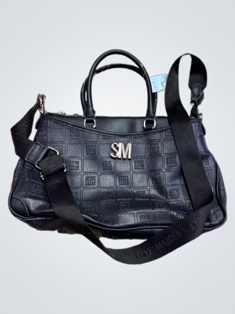 Steve Madden Schwarze Prägung Umhängetasche