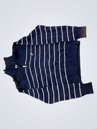 Nautica Striped Quarter-Zip Sweater