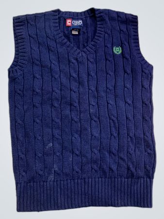 Chaps V-Neck Cable Knit Sweater Vest