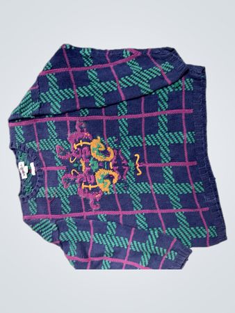 Jacque & Koko Plaid Patterned Sweater