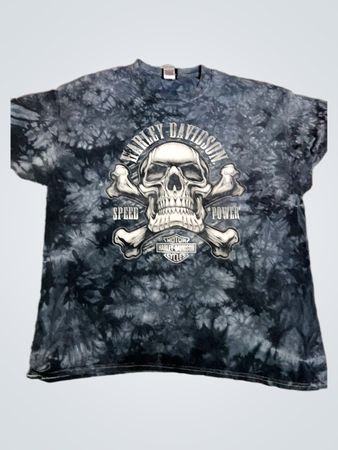 Harley-Davidson Tie-Dye Skull T-Shirt
