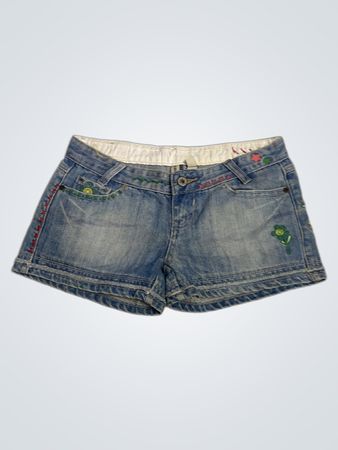 MNG bestickte Denim-Shorts