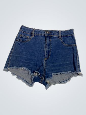 DENIM-KOLLEKTION Blaue Denim-Shorts