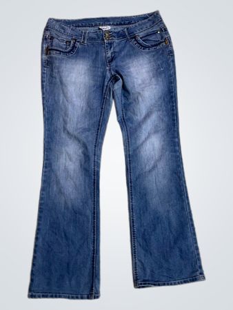 Damenblaue Denim-Jeans