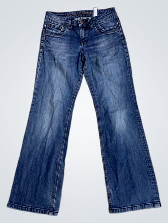 Blaue Denim-Jeans