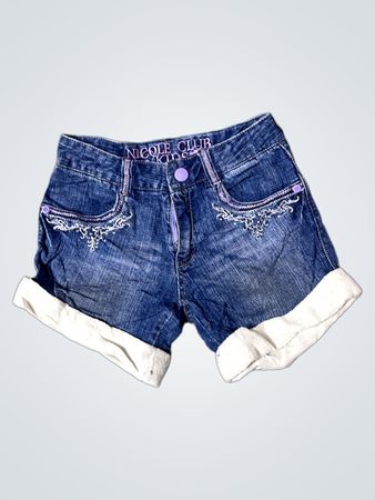 Nicole Club Kids Bestickte Denim-Shorts