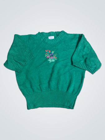 Harot Green Bestickter Pullover