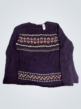 Meg Allen von Liz Claiborne Company Lila Fair Isle Strickpullover