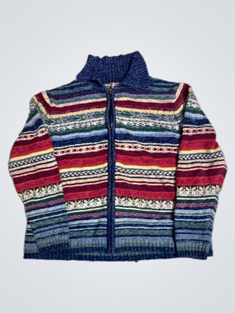 Heirloom Collectibles Gestreifter Reißverschluss-Pullover