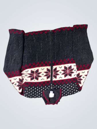 Christophe & Banks Damen Pullover mit Schneeflocken-Muster und Reißverschluss