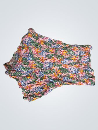 Geteiltes Blumenmuster Smocked Top