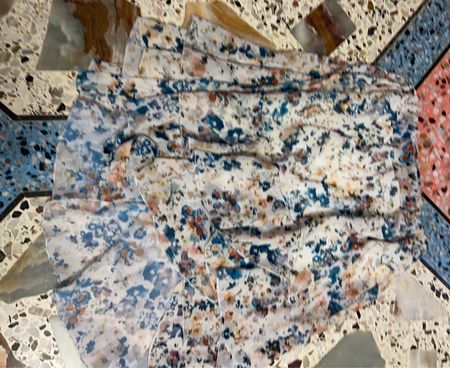 Blumenmuster Kleid
