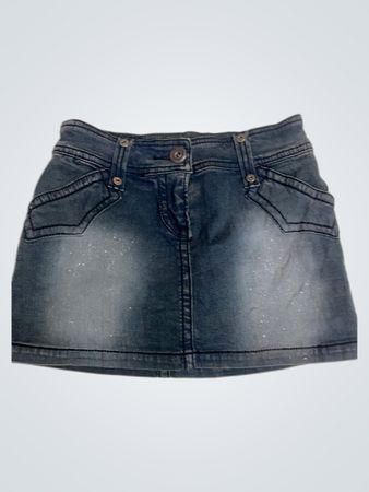 Jeansrock mit Glitzerakzenten