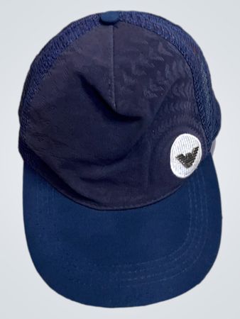 Emporio Armani Marineblaues Baseballcap