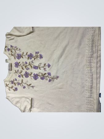 Alfred Dunner Woman Weißes Floral-Top