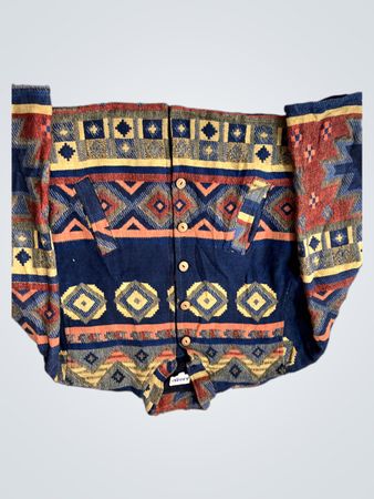 Kailash Geometric Pattern Button-Up Shirt