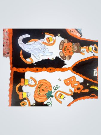 Halloween Boo Fantasma Zucca Orsetto Caramelle di Mais Gilet