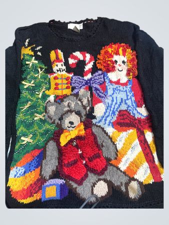 Casual Corner Limited Edition Black Christmas Sweater