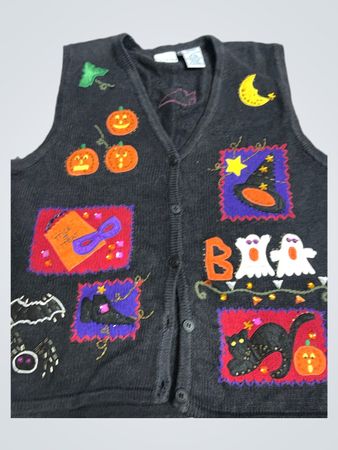 Boo Halloween Vest