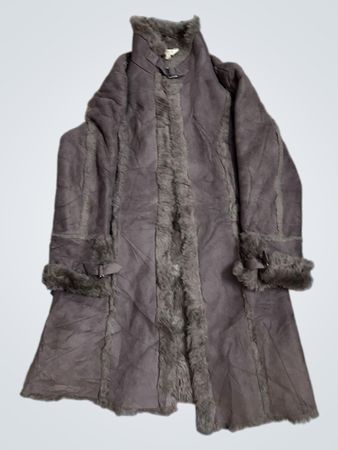 Shearling Trimmed Coat