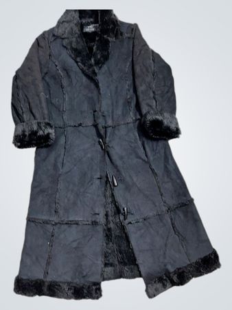AMAN Manteau Doublé En Fourrure Fausse