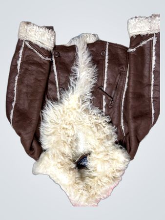 TEAMS POLHAM Braune Sherpa gefütterte Jacke