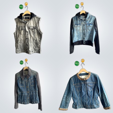 Denim Jacket Bundle: DCM, Dennis Basso, GUESS, DKNY & More Denim Jackets & Vests