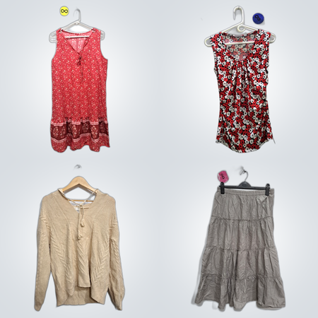 Ensemble de créateurs : Mélange de mode pour femme en 7 pièces - Jeans, hauts, robes et jupes de JC JO, CHICO'S et plus