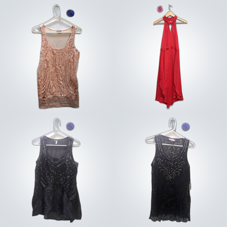 Designer Printed Blouse & Dress Bundle R&M Richards Ricki's Reitmans Romeo & Juliet Express Studio Y Rachel