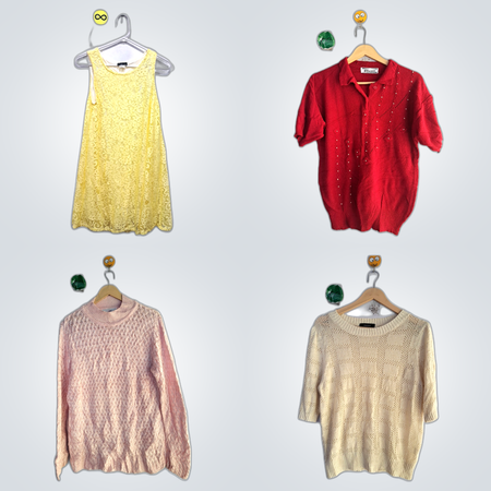 Ensemble de vêtements pour femmes tendance - Mix de 9 pièces de robes, tops et jupes de Billy J, DOKOTOO et plus