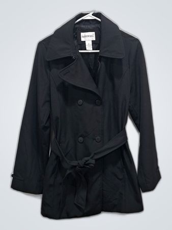 Fashion Bug Damen schwarzer Trenchcoat