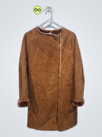 Veste en daim marron