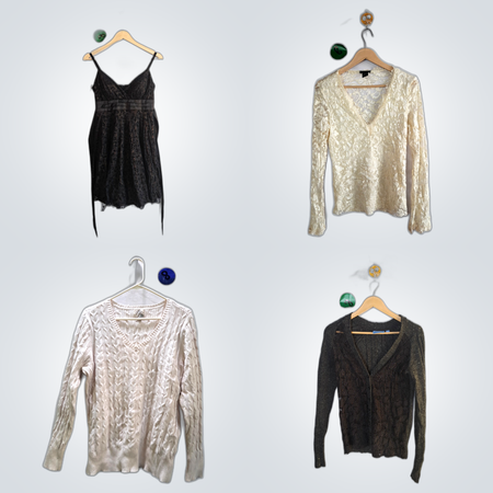 Designer Bundle: 20 Pc Women's Tops, Dresses, Sweaters from Whiford, Covington, Free People & More