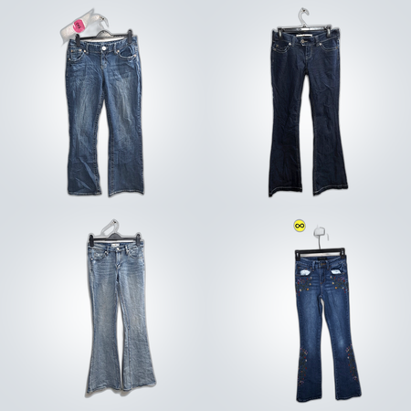 Pantalons évasés taille haute pour femmes