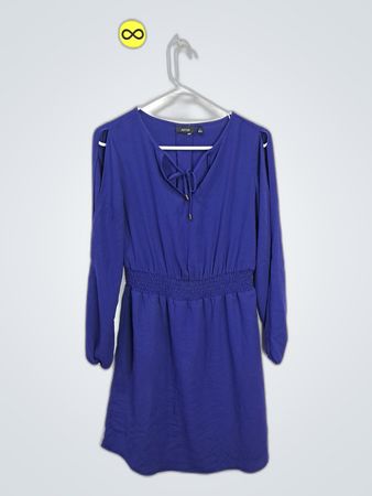APT Langarm-Tie-Neck-Kleid