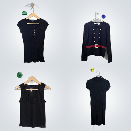 Black Knitwear Bundle Y2K Style