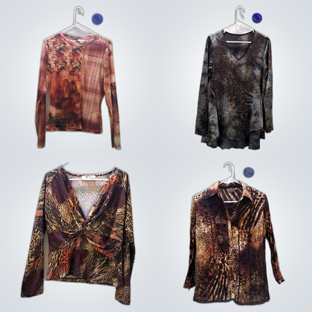 Printed Blouses with Floral Patterns